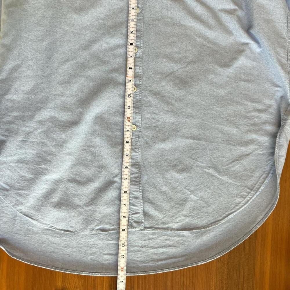 Zara Oversized Blue Cotton Shirt Dress - Picture 6 of 8
